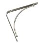 Decorative Shelf Bracket - Brushed nickel - 20 mm x 8"
