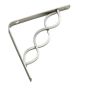 Decorative Shelf Bracket - Brushed nickel - 20 mm x 8"