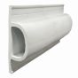 Bumper, D Roll – White - 16’ x 3" x 1"
