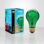 Ampoule fête, incandescente, A19, 60 W, vert
