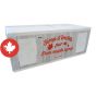 Lithographed box for barrel-style maple syrup cans, without handle, 8 x 540 ml/Pkg
