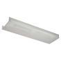 Replacement lens for luminaire with 2 fluorescent tubes