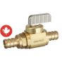 Straight ball valve