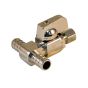 Tee stop ball valve