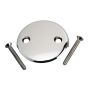 2 holes overflow plate