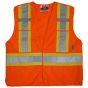 Veste de sécurité unie perméable, grandeur Grand/t-grand, orange