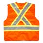 Veste de sécurité unie perméable, grandeur Grand/t-grand, orange