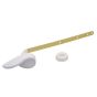 Levier de toilette ajustable, blanc