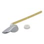 Levier de toilette ajustable, chrome