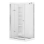 Mur de douche, Athena, 38 1/8" x 75 3/4", acrylique, blanc