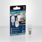 Ampoule pour veilleuse DEL, C7, blanc froid, claire, 1 W, 2/pqt
