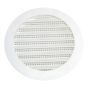 Plastic Round Mini Louver - 2" - White