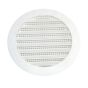 Plastic Round Mini Louver - 5" - White