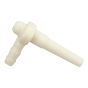 Chalumeau avec sapin Maxflow, 5/16", blanc