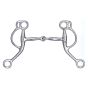 "D"-Shaped Training Snaffle Bit - Chrome - 4 3/4"