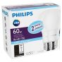 LED Lightbulb - A19 - Daylight - 9 W - 2/Pack