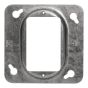 Raised square metal cover