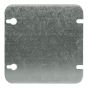 Flat metal cover
