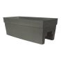 Jardinière de rampe Harmony, 27", ardoise