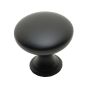 Bouton contemporain en métal Copperfield, noir mat, 1/pqt, 30 mm