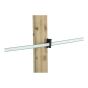 ElectrIcal Fence Wood Post Insulator - 80/Pkg - Black