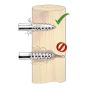 ElectrIcal Fence Wood Post Insulator - 75/Pkg