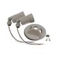 Double Lampholder With Cover - Gray
