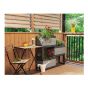 Garant Plastic Raised Garden Bed - Greige - Rectangular - 22" x 15.25" x 11.13"