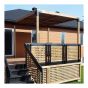 Universal post base set for pergola