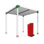 Universal post base set for pergola