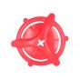 Piglet Teething Ring - No chain - 7"