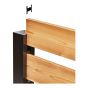Ensemble de poteaux de fin, 44", noir