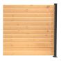 Ensemble de poteaux de fin, 72", noir