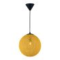 Luminaire suspendu à 1 lumière Grant, jaune, 30 cm