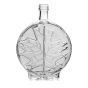 Modern glass bottle with maple leaf