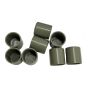 Embouts pour pattes d'abri d'auto, 1 1/4", plastique, 12/pqt