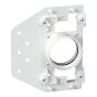 Wall entry panel with PVC plaster protection, white