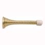 Spring doorstop - Polish brass - 3 1/8"