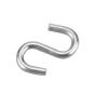 Crochet en forme de S, zinc, 8 mm x 1" x 3 mm