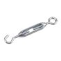 Hook by eye turnbuckle - Zinc - 3/16" x 5 1/2"
