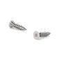 Antique Brass-Plated Wood Screws - Flat Head - White - 1/2" - 20/Pkg