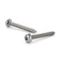 Vis à métal en acier inox, tête ronde, #8 x 3/4", 100/pqt
