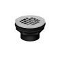 Drain douche ABS à souder au solvant, grille PVC blanche, 2"