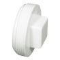 Bouchon à visser en PVC/BNQ, 4", blanc