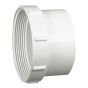 Adaptateur pour regard en PVC/BNQ, 4", mâle x femelle, blanc