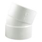 Coude 22 1/2° en PVC/BNQ