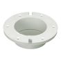 Bride de renvoi en PVC/BNQ, 4", femelle, blanc