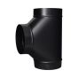 Raccord en T, Noir mat, Cal. 24, 7"