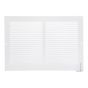 Grille murale, blanc, 4" x 10"