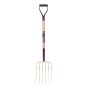 Fourche à engrais 13", 6 dents, manche bois dur